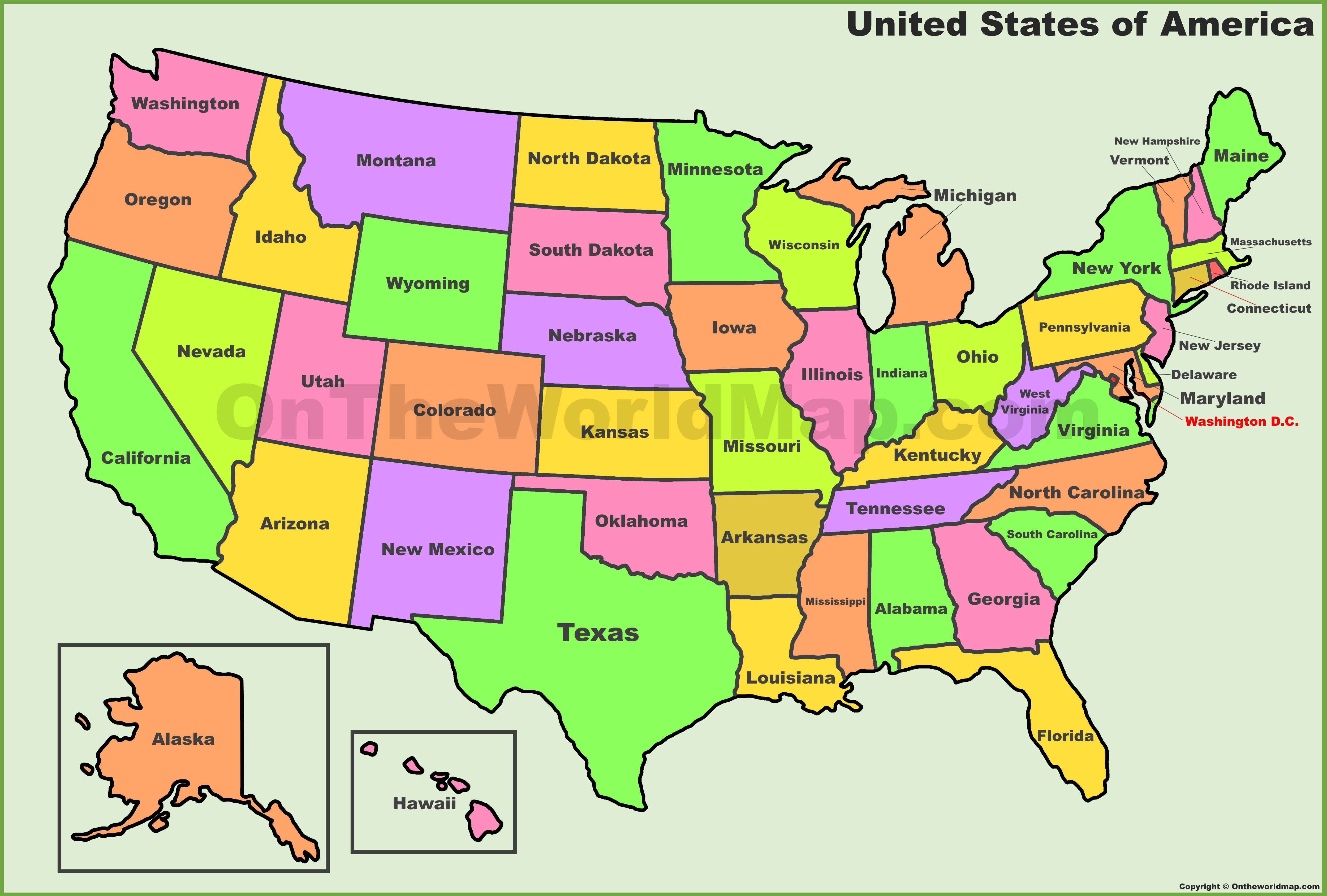State Abbreviations For The United States Of America